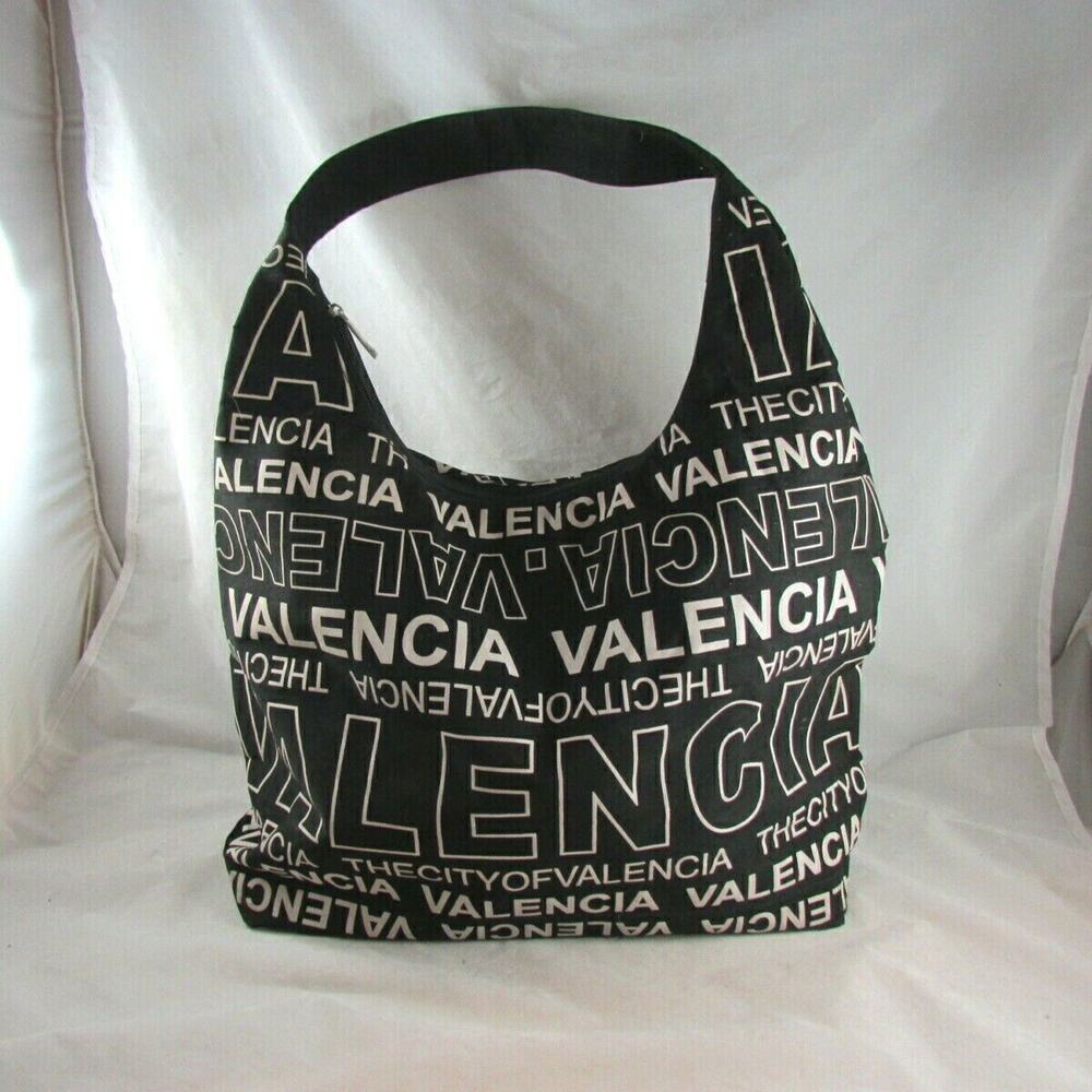 Robin Ruth Valencia Spain All Over Print Shoulder Bag Travel Zip Close 17 x 14